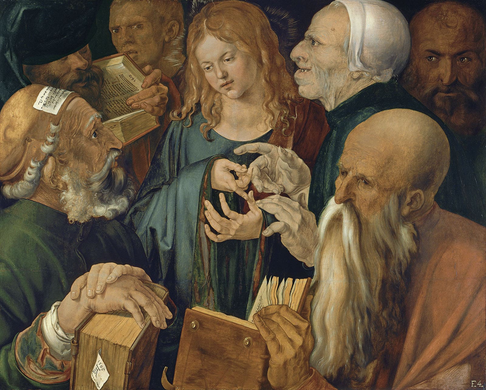 Dürer, Albrecht. Christ among the Doctors. 1506